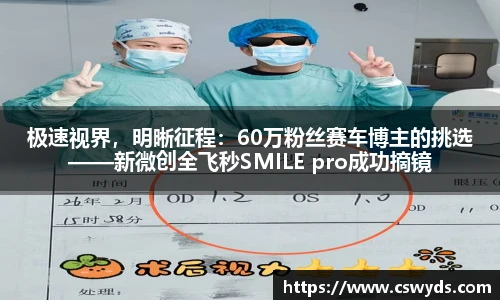 极速视界，明晰征程：60万粉丝赛车博主的挑选——新微创全飞秒SMILE pro成功摘镜